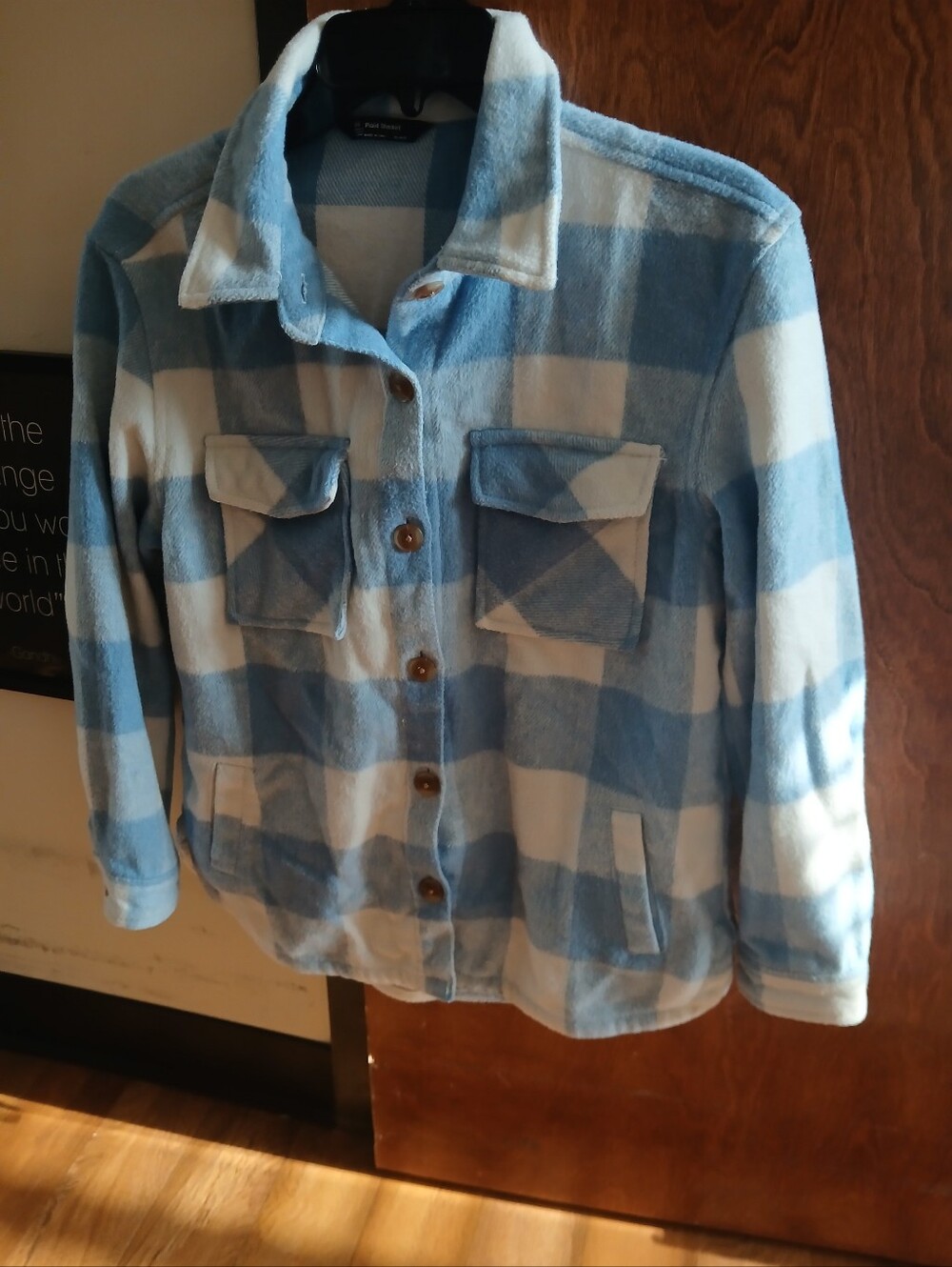 MEMBERS MARK plaid shacket